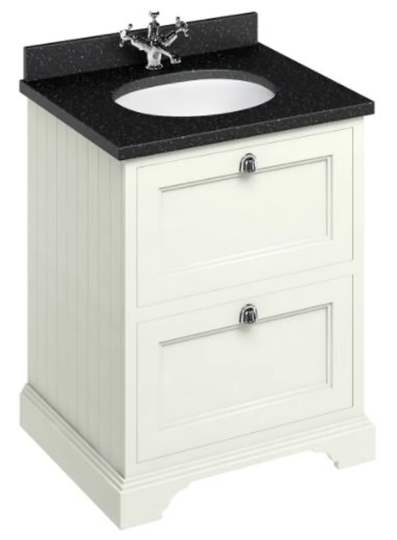 Casa Padrino Waschschrank / Waschtisch mit Granitplatte und 2 Schubladen - Limited Edition