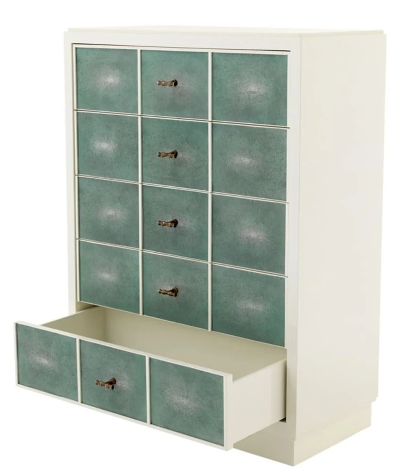 Casa Padrino Luxus Mahagoni Schrank 96,5 x 47,5 x H. 130 cm - Designer Möbel