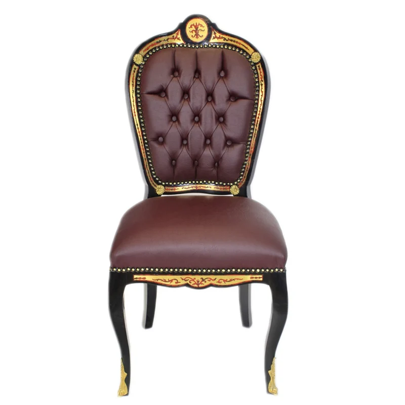 Casa Padrino Luxus Barock Stuhl Boulle Collection - Luxus Schreibtisch Stuhl