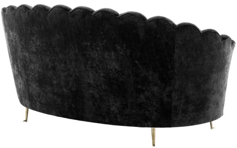 Casa Padrino Luxus Designer Sofa Schwarz - Limited Edition