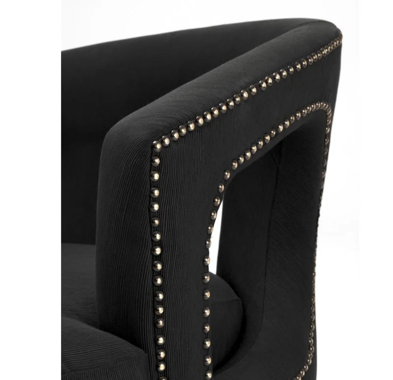 Casa Padrino Luxus Sessel Schwarz - Limited Edition