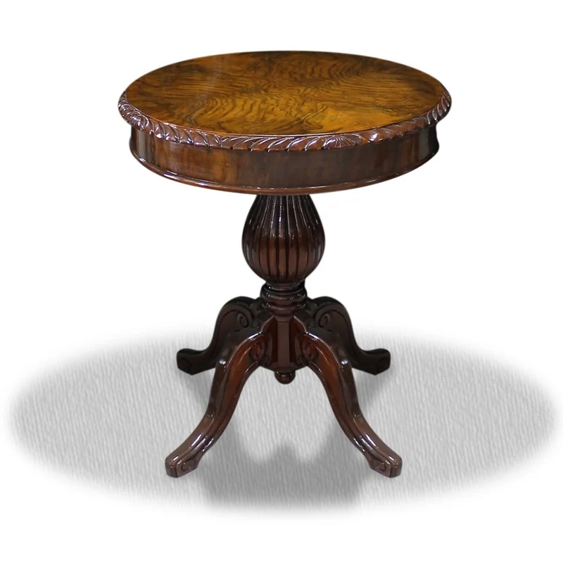 Casa Padrino Barock Beistelltisch, Massivholz, dunkelbraun, 60 x 60 x H. 75 cm