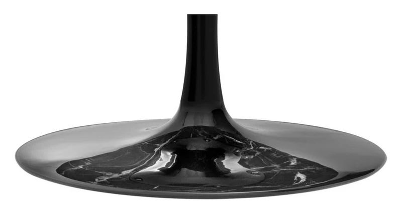 Casa Padrino Luxus Couchtisch Oval Schwarz / Messingfarben 120 x 60 x H. 50,5 cm - Eleganter Wohnzimmertisch
