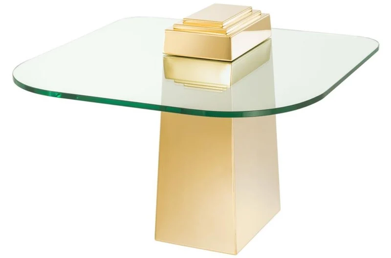 Casa Padrino Luxus Beistelltisch Gold 65 x 65 x H. 51 cm - Luxus Qualität
