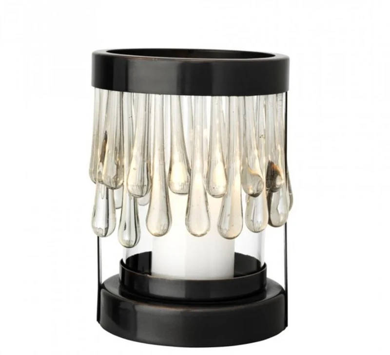 Casa Padrino Art Deco Kerzenleuchter Bronze Durchmesser 14 x H. 20 cm - Luxus Kollektion
