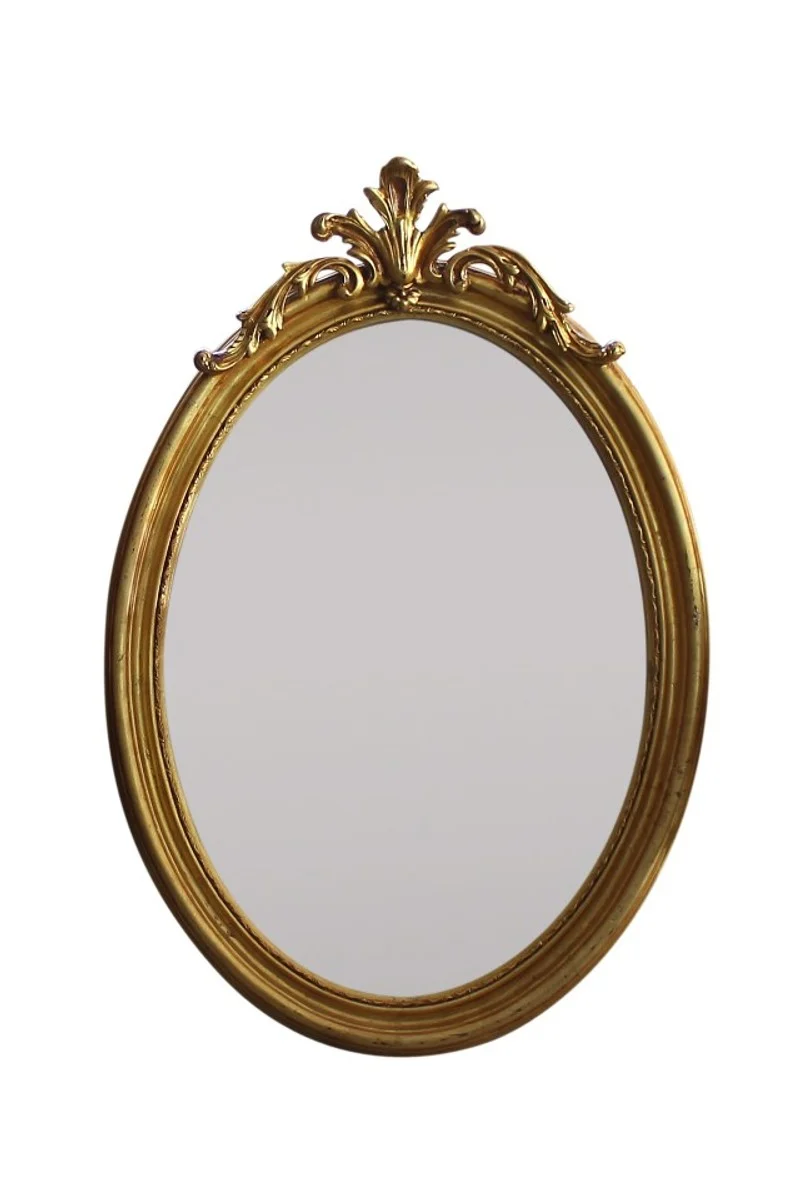 Casa Padrino Luxus Barock Spiegel gold 80 x H. 110 cm, prachtvoller Wandspiegel im barocken Stil