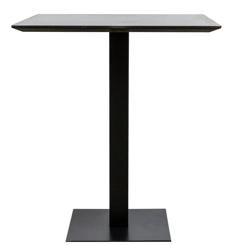 Casa Padrino Luxus Bartisch mit mineralbeschichteter Tischplatte 70 x 70 x H. 100 cm - Luxus Kollektion