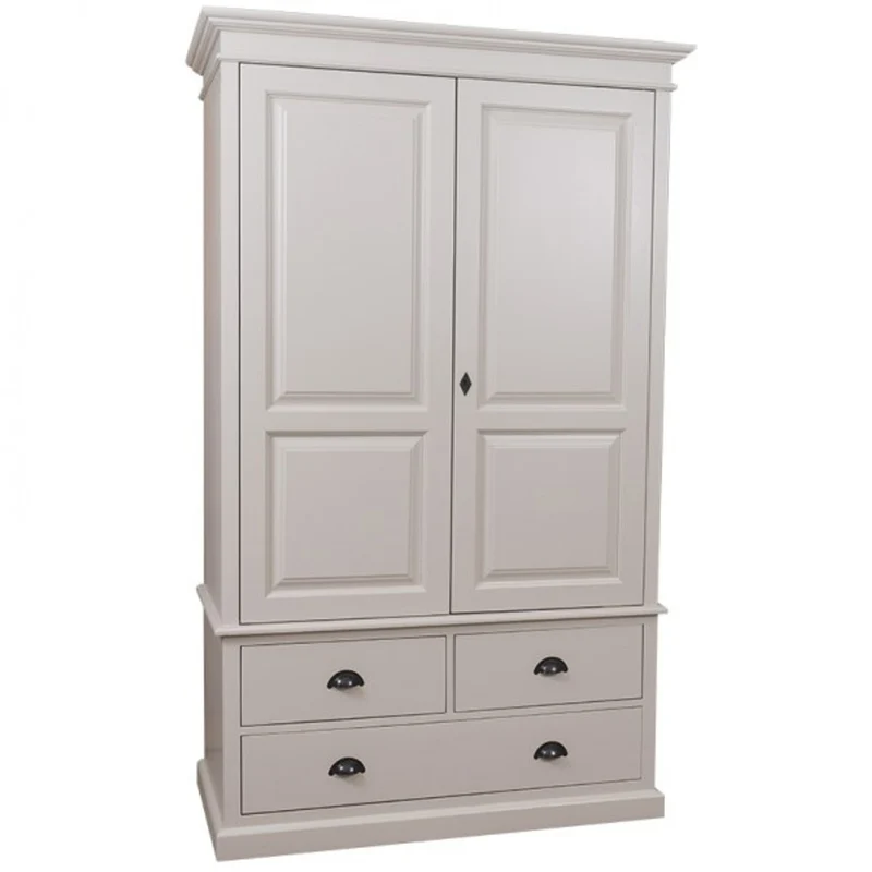 Casa Padrino Landhaus Stil Kleiderschrank - Kleider Schrank Shabby H 197 cm B 120 cm T 59 cm