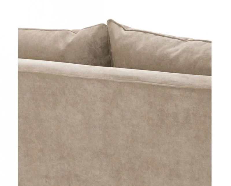Casa Padrino Luxus Sofa im Barockstil Greige Samt, 222 x 108 x 89 cm - Limited Edition
