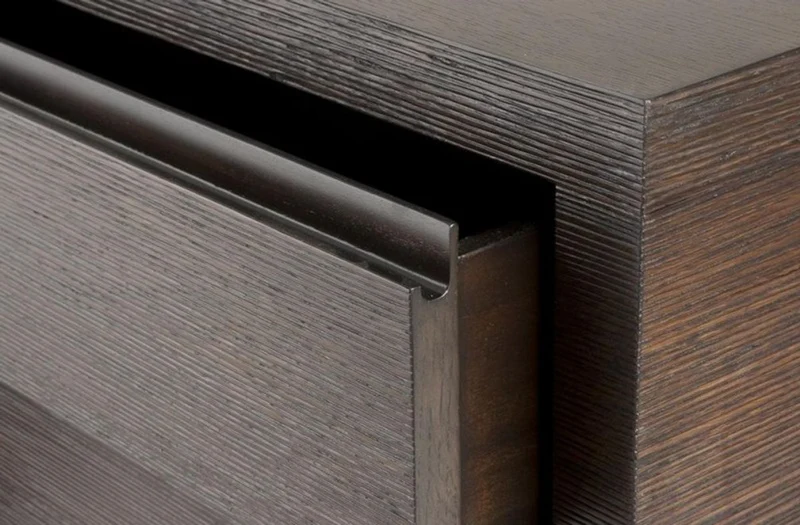 Casa Padrino Luxus Mahagoni Schrank mit 6 Schubladen, Braun / Kaffee, 180 x 46 x H. 78 cm