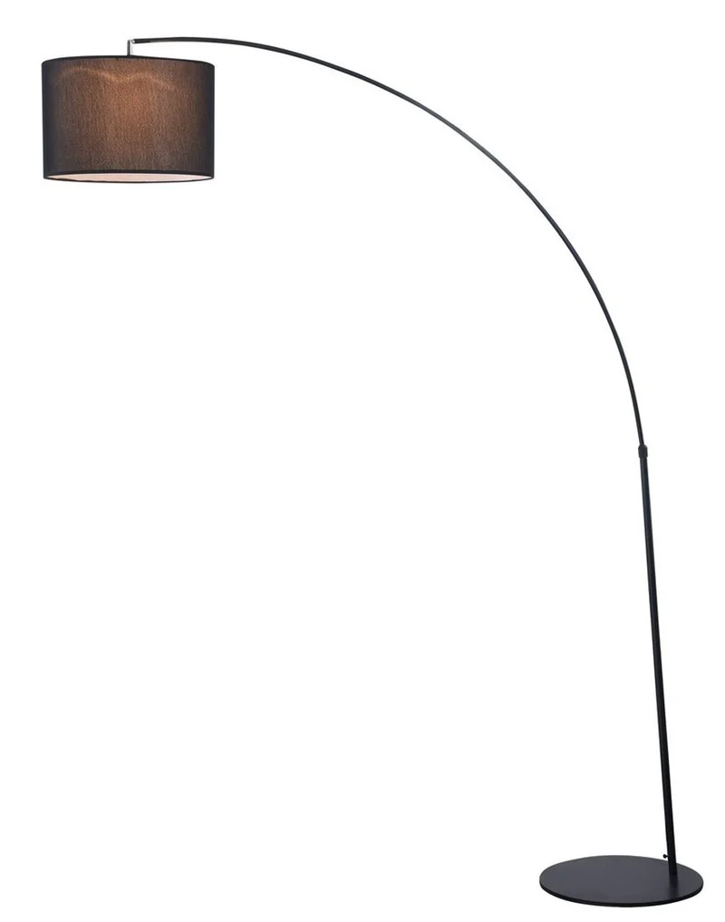 Casa Padrino Luxus Wohnzimmer Stehleuchte Schwarz 40 x 140 x H. 210 cm - Wohnzimmermöbel