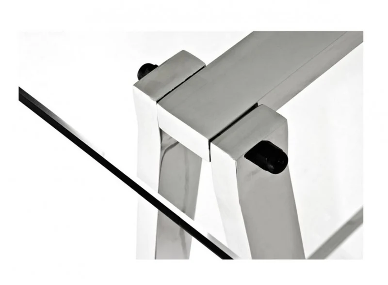 Casa Padrino Luxus Art Deco Schreibtisch - Exklusiver Bürotisch aus Nickel, Eisen und Glas, 170 x 80 x H. 77 cm