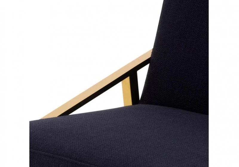 Casa Padrino Luxus Designer Stuhl Schwarz Gold - Luxus Kollektion