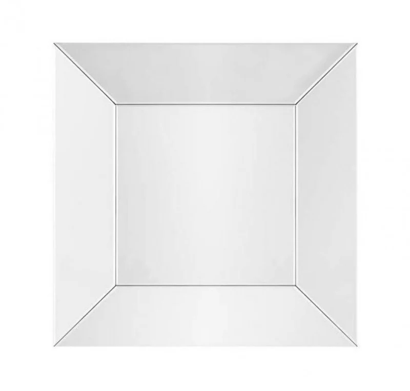 Casa Padrino Designer Luxus Wandspiegel quadratisch - Spiegel aus abgeschrägtem Glas, 100 x 100 cm