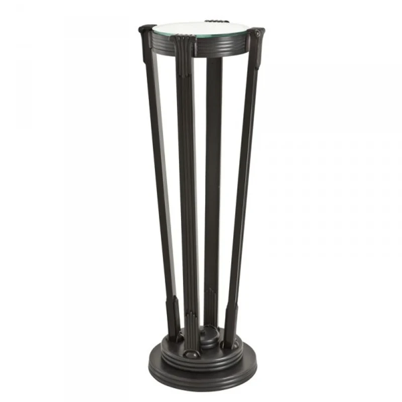 Casa Padrino Luxus Barock Beistelltisch / Säule Messing Vintage Bronze Finish 36 x H 105.5 cm