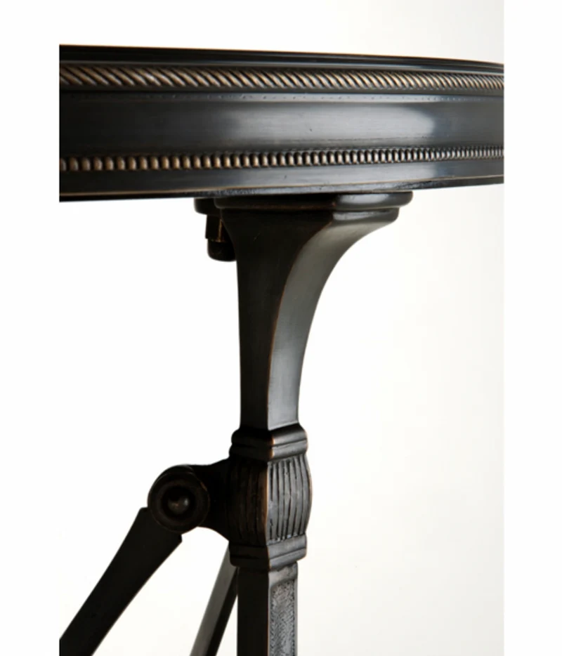 Casa Padrino Luxus Art Deco Designer Beistelltisch Anthrazit 42 x H. 55 cm - Edler Beistelltisch