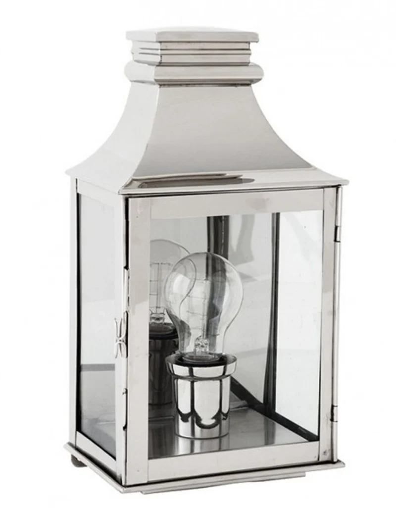 Casa Padrino Luxus Wandleuchte Nickel Durchmesser 17 x 13 x H 33 cm - Luxus Qualität