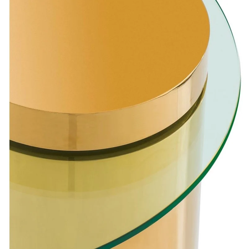 Casa Padrino Designer Beistelltisch Gold 65 x H. 51 cm - Luxus Möbel