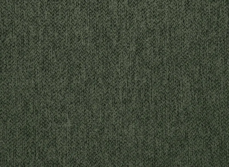 Canapé d'angle en tissu texturé vert olive CLARISSE - Angle gauche
