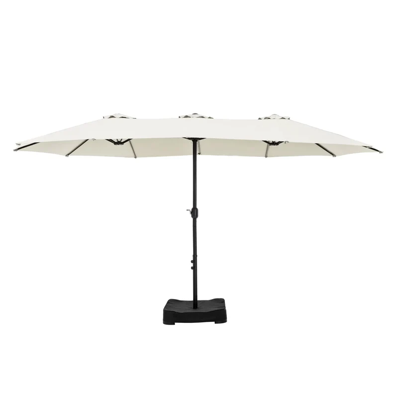 MAISON ARTS Grand Parasol Double Face de 4,5 m avec Base Incluse pour Patio