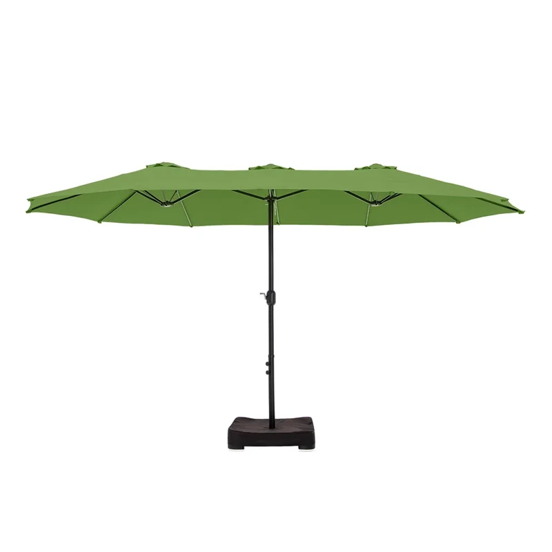 MAISON ARTS Grand Parasol Double Face de 4,5 m avec Base Incluse pour Patio