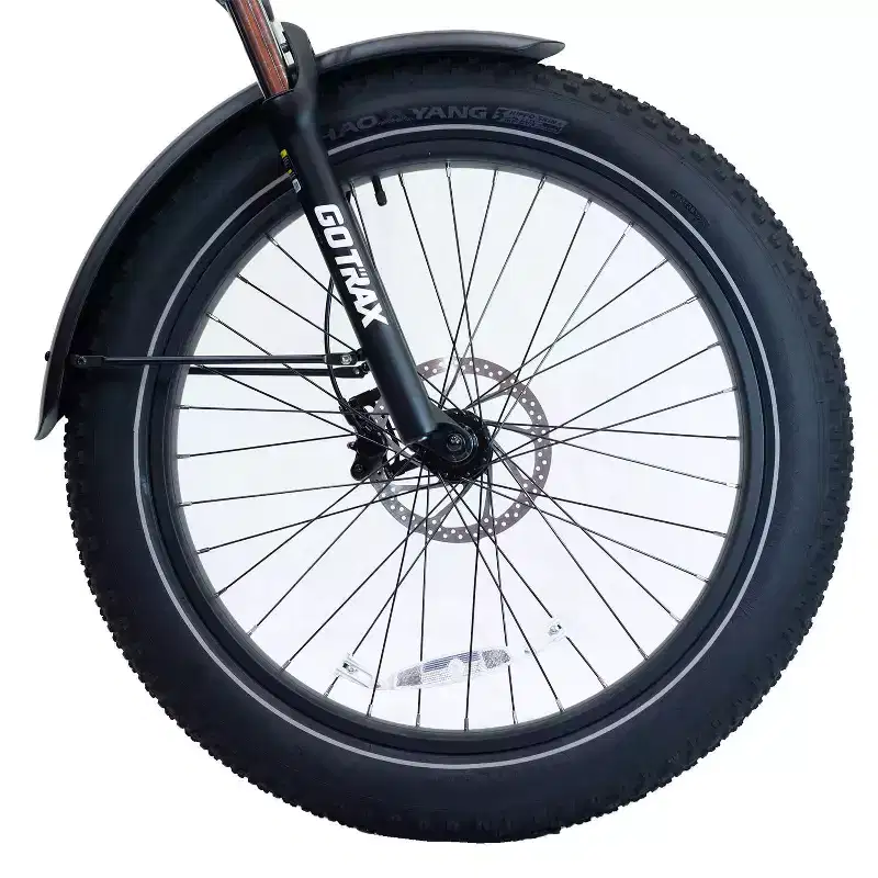 Vélo électrique hybride à pneus larges 26 pouces GOTRAX pour adulte à cadre ouvert - Vert