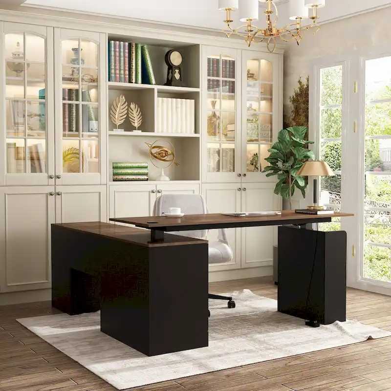 Table esthétique de bureau debout polyvalente 63W avec personnalisation de la hauteur
