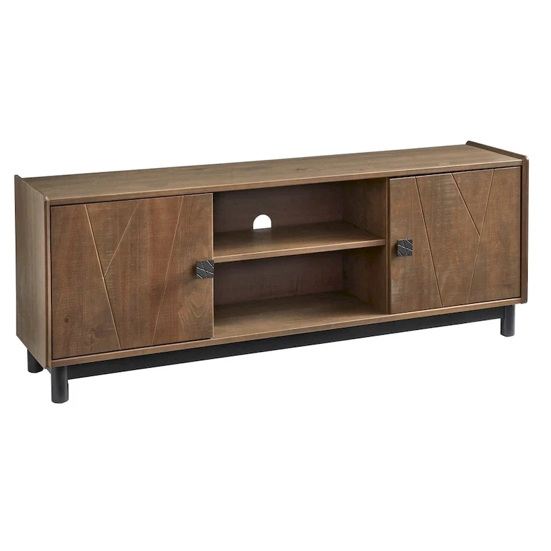 Meuble TV de 59 po (fini gris délavé moyen)