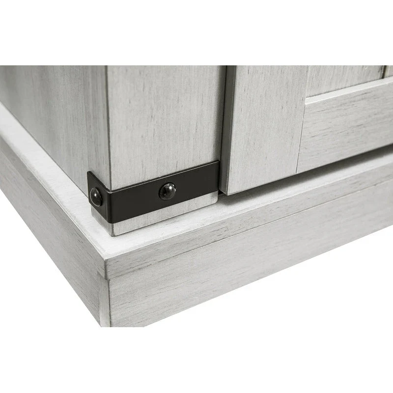 Meuble TV compact de 32 po pour téléviseurs de 40 po avec portes de grange - 32 po de largeur