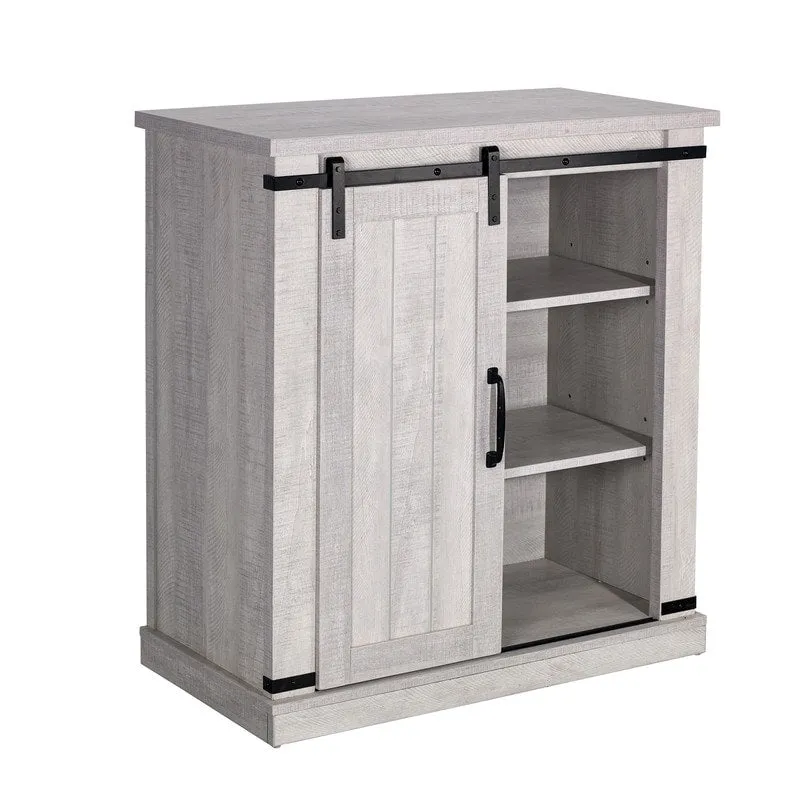 Meuble TV compact de 32 po pour téléviseurs de 40 po avec portes de grange - 32 po de largeur