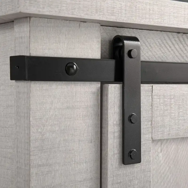 Meuble TV compact de 32 po pour téléviseurs de 40 po avec portes de grange - 32 po de largeur