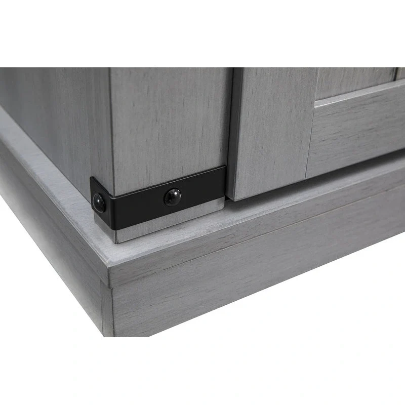 Meuble TV compact de 32 po pour téléviseurs de 40 po avec portes de grange - 32 po de largeur