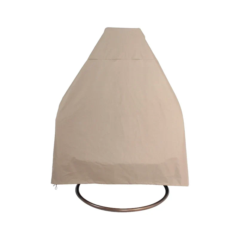 Fauteuil suspendu en forme d'œuf avec support métallique, cadre en osier et coussin – Beige / Bleu anthracite / Blanc / Bleu / Blanc antique / Marron / Toile, 2 places