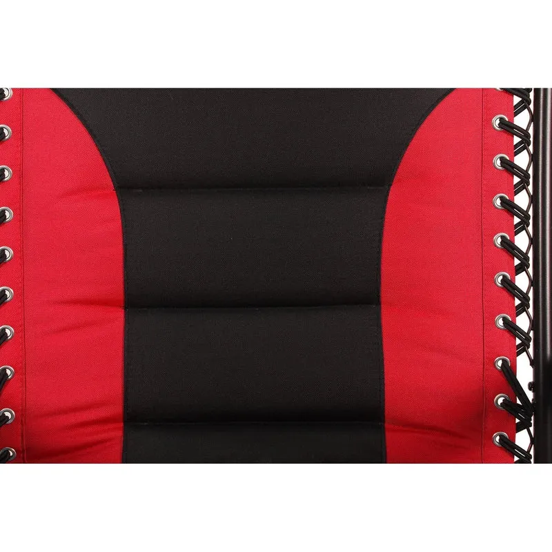 Fauteuil de relaxation zéro gravité XL surdimensionné rembourré avec accoudoirs plus larges et porte-gobelet réglable - N/A