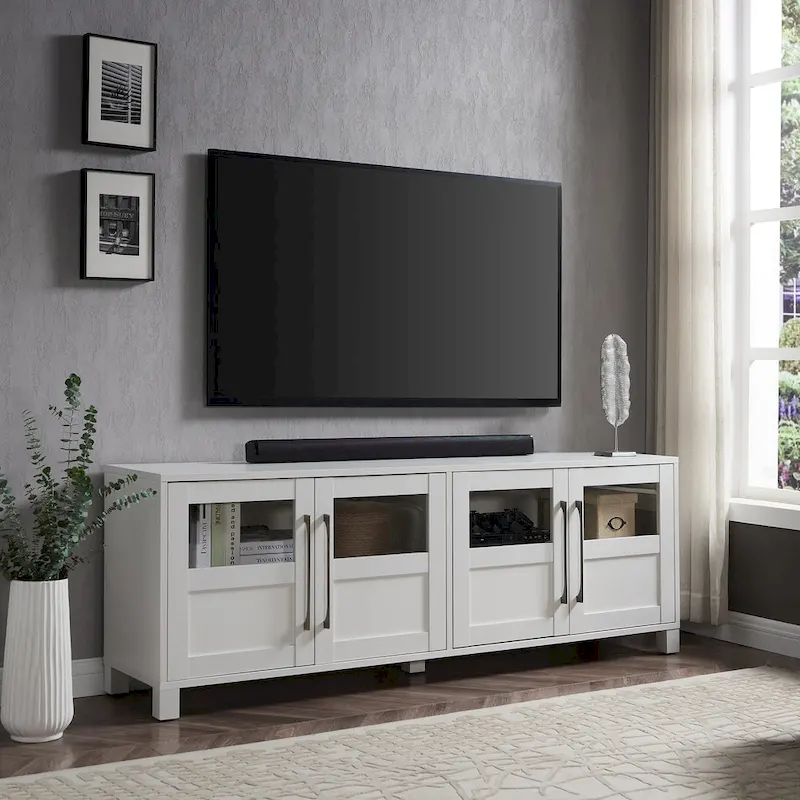Meuble TV rectangulaire pour téléviseurs jusqu'à 75 pouces