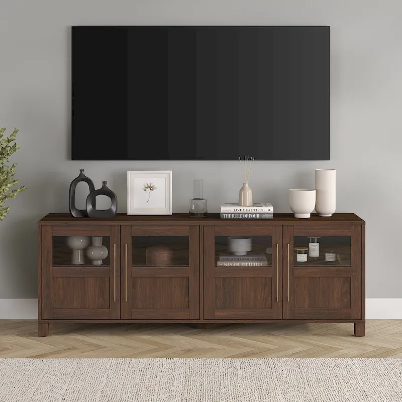 Meuble TV rectangulaire pour téléviseurs jusqu'à 75 pouces
