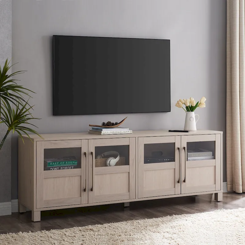 Meuble TV rectangulaire pour téléviseurs jusqu'à 75 pouces