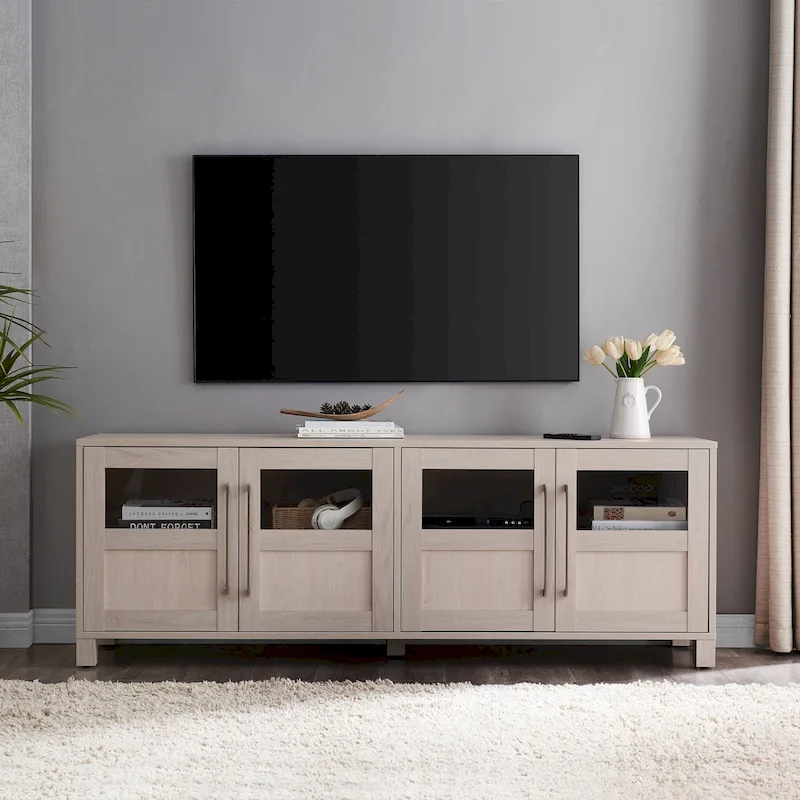 Meuble TV rectangulaire pour téléviseurs jusqu'à 75 pouces
