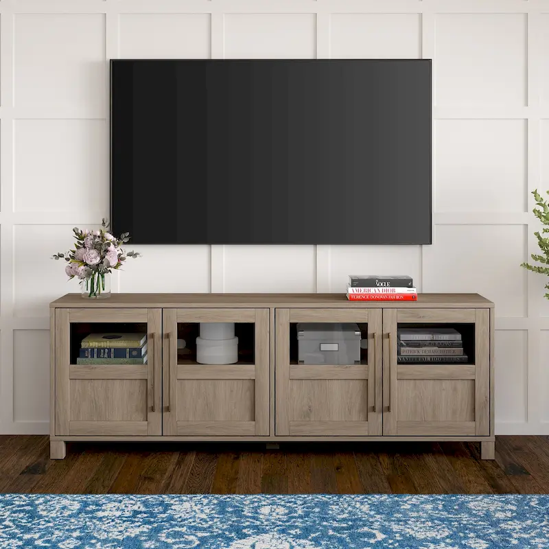 Meuble TV rectangulaire pour téléviseurs jusqu'à 75 pouces