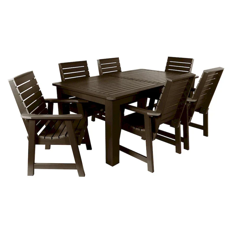 Ensemble de salle à manger d'extérieur 7 pièces HIGHWOOD PROFESSIONAL 42x72