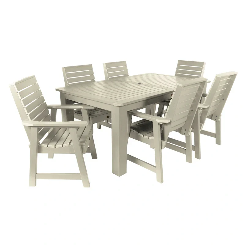 Ensemble de salle à manger d'extérieur 7 pièces HIGHWOOD PROFESSIONAL 42x72