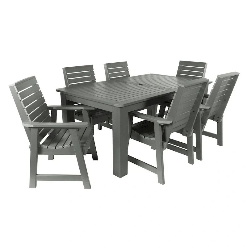 Ensemble de salle à manger d'extérieur 7 pièces HIGHWOOD PROFESSIONAL 42x72