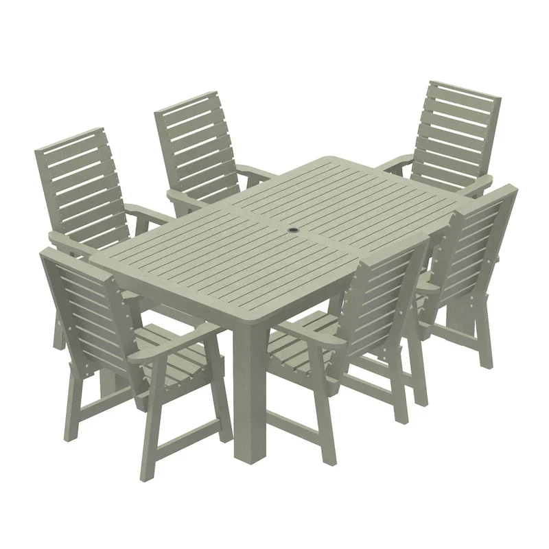 Ensemble de salle à manger d'extérieur 7 pièces HIGHWOOD PROFESSIONAL 42x72