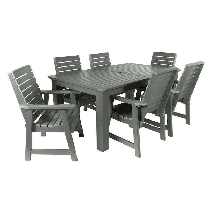 Ensemble de salle à manger d'extérieur 7 pièces HIGHWOOD PROFESSIONAL 42x72