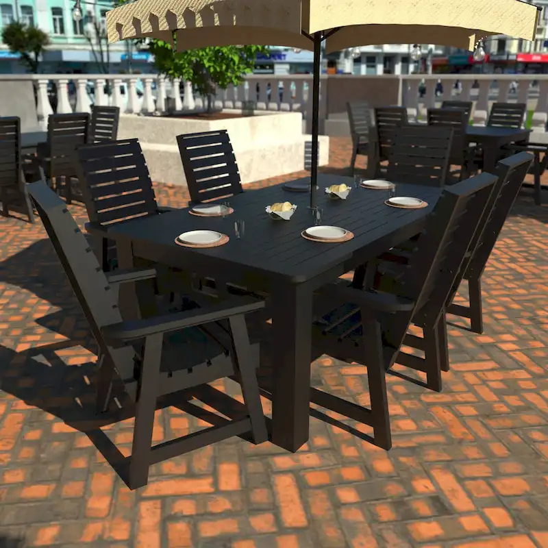 Ensemble de salle à manger d'extérieur 7 pièces HIGHWOOD PROFESSIONAL 42x72