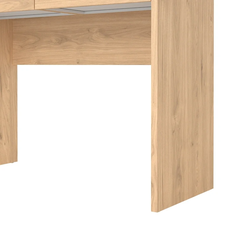 Bureau d'écriture pour bureau à domicile avec 2 tiroirs de rangement