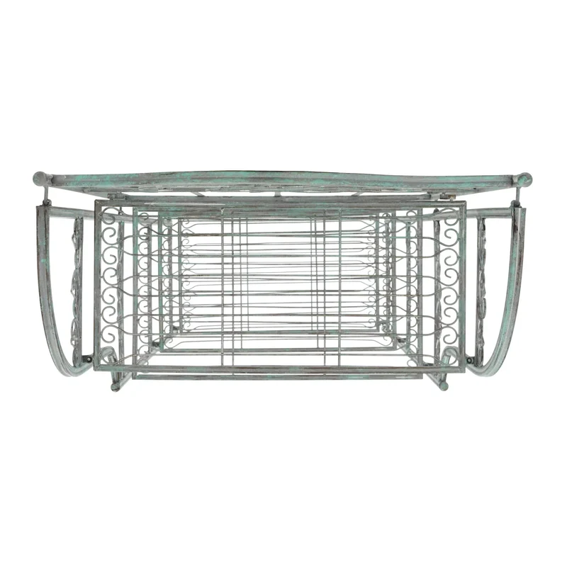 SAFAVIEH Bryn Étagère de boulanger d'extérieur victorienne en fer forgé à 4 niveaux - 63,5 cm l x 38,1 cm P x 160 cm H - 25L x 15P x 63H