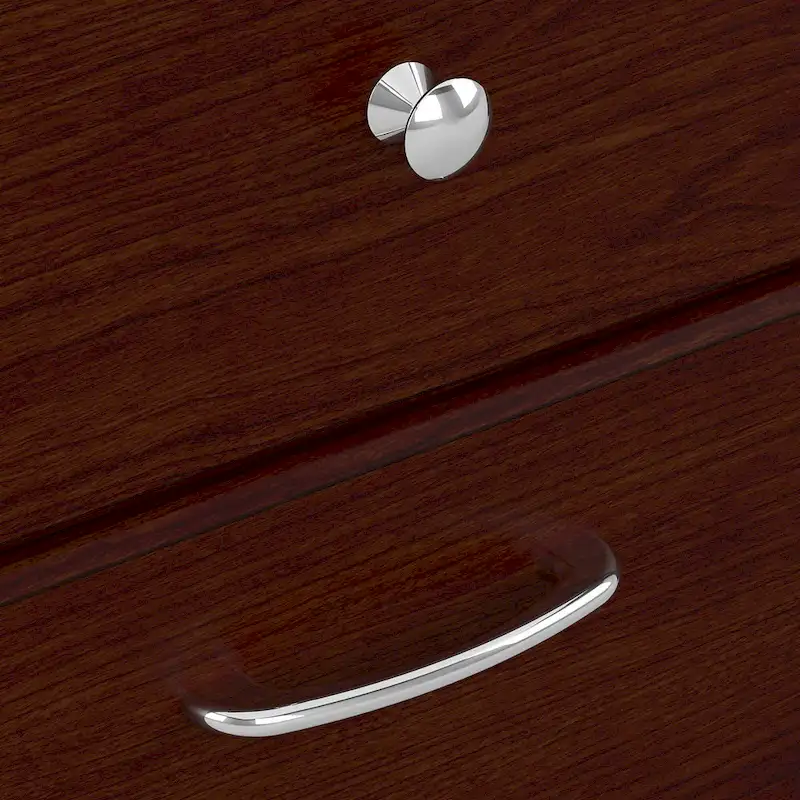 Bureau d'angle en L de 152,4 cm avec huche et tiroirs par