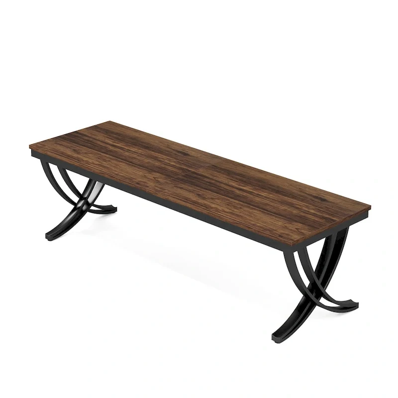 Table de conférence/réunion rectangulaire de 1,98 m pour 6 à 8 personnes