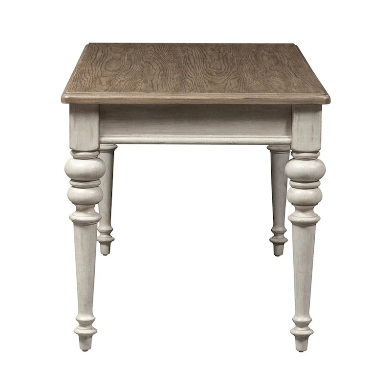 Bureau secrétaire blanc antique
